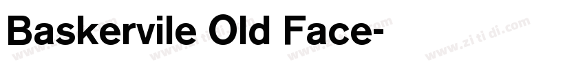 Baskervile Old Face字体转换